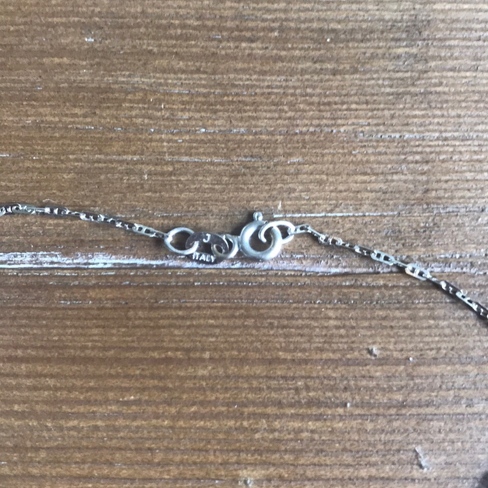 Authentic 18k Solid White Gold Diamond Necklace - image 4